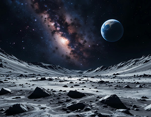 Lunar Gaze: Earth from Afar