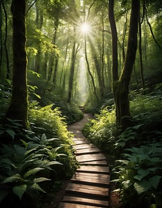 The magical passage in the heart of the forest