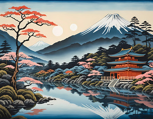 Serene Echoes: Ukiyo-e Inspirations