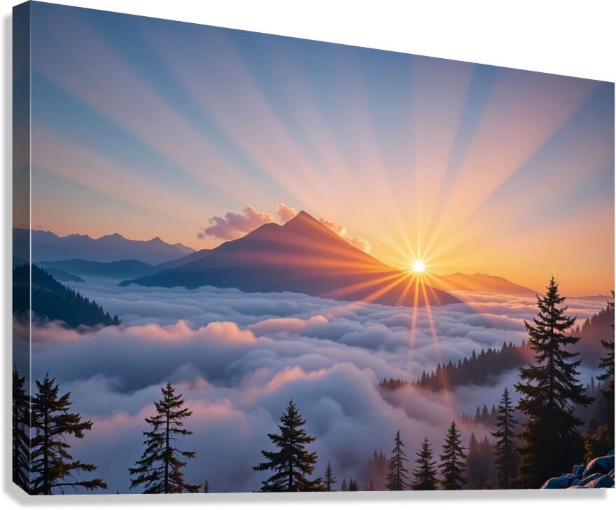 golden sunrise Canvas Print