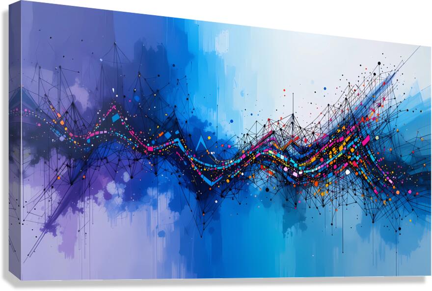 Color flow Canvas Print