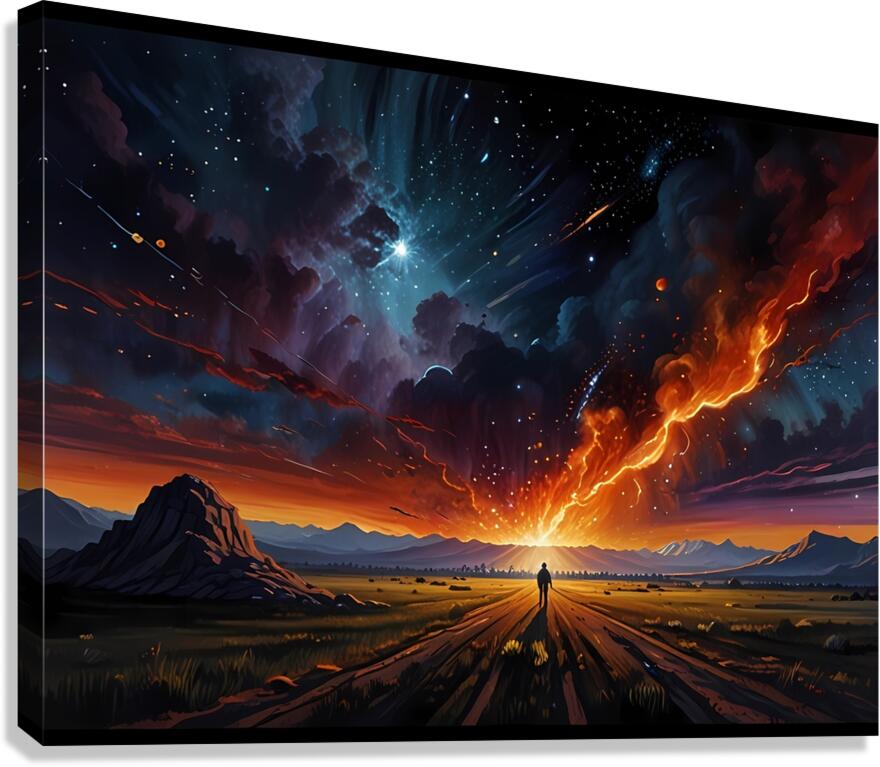 Celestial Flame Canvas Print