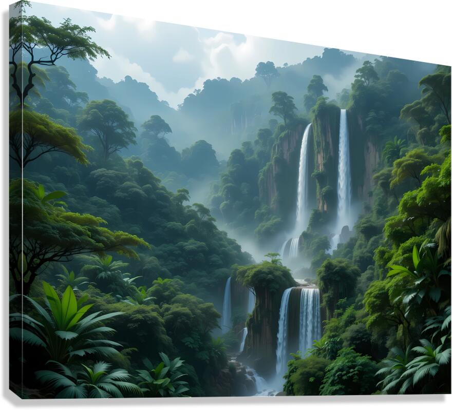 Whispering Falls Canvas Print