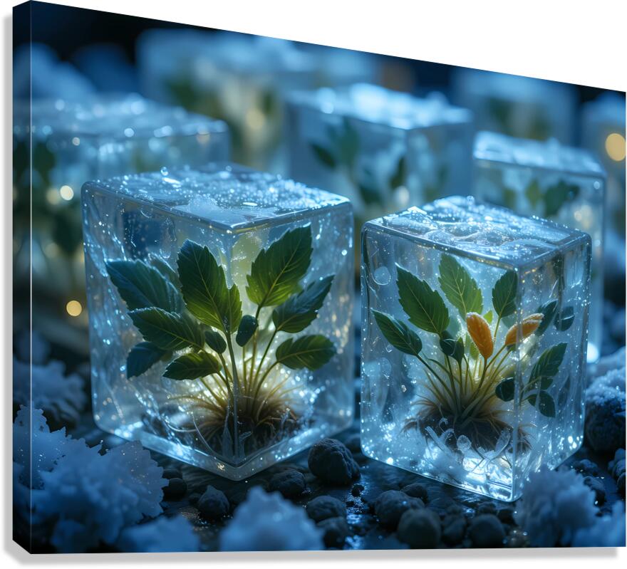 Crystal Flora Canvas Print