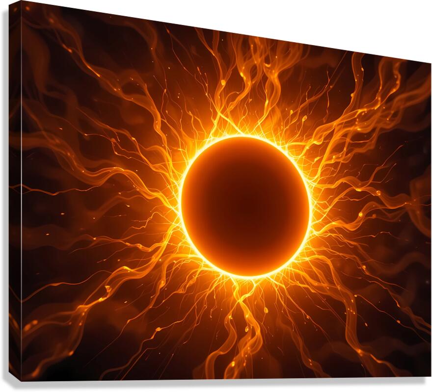 Eclipse Ignited Canvas Print