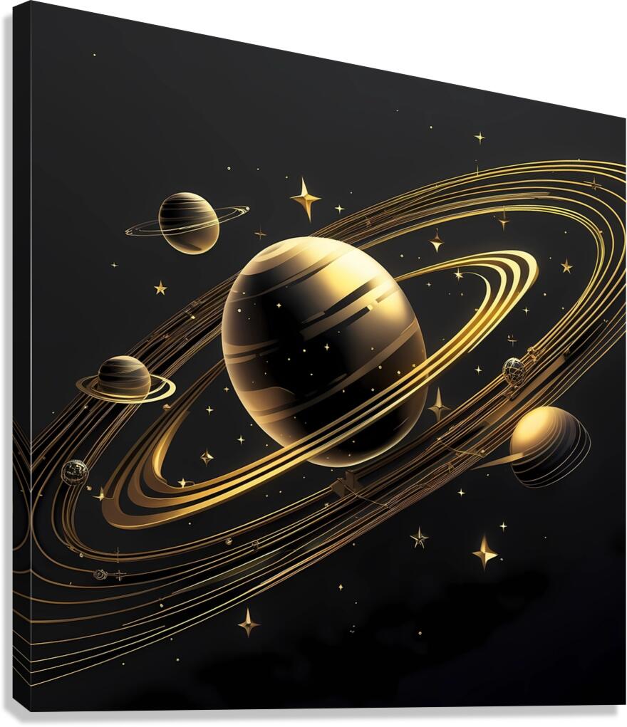  Cosmic Geometry Canvas Print