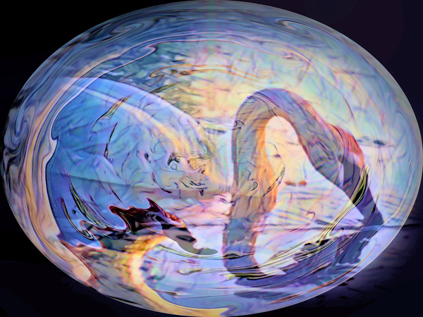 Swan in the egg Print