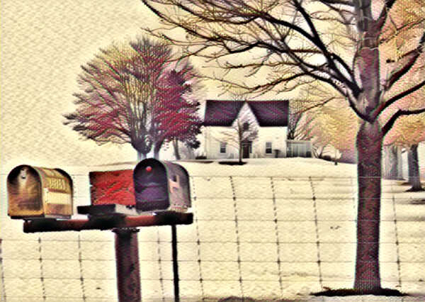 Country house with Mailboxes by Flodor