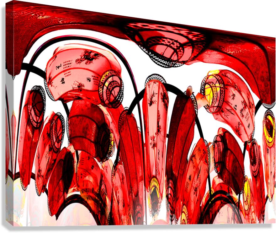 Red Eruption Canvas Print