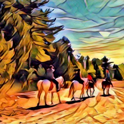 Riding across Manitoulin Island