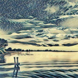Sunrise  over Lake Erie1