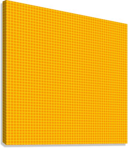Tangerine Plaid Pattern Canvas Print