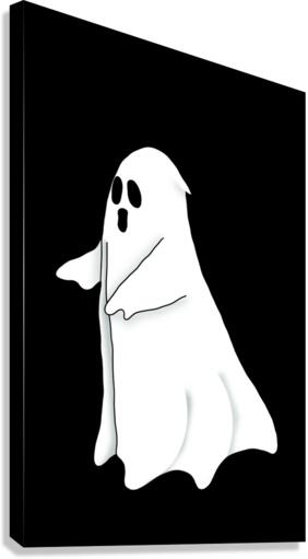 Simple Ghost for Halloween Canvas Print
