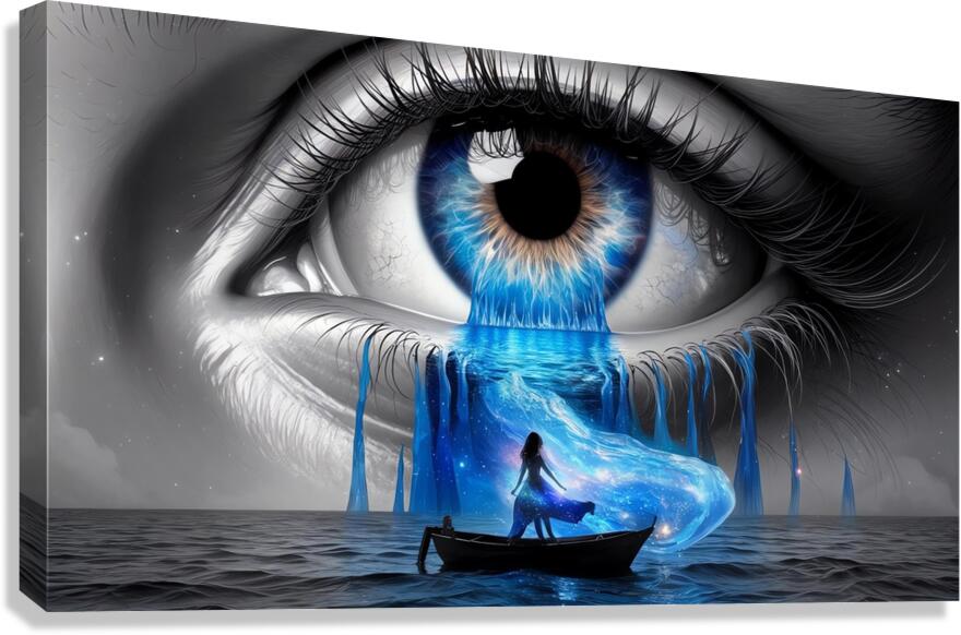 Ocean of Dreams: The Eye of Imagination Canvas Print