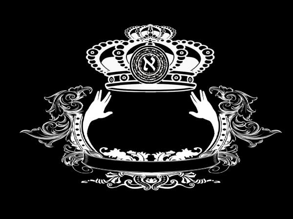 monogram crown  4 black Imprimer