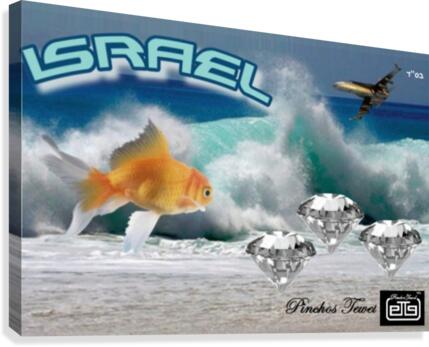 israel ocean diamonds 1 Canvas Print