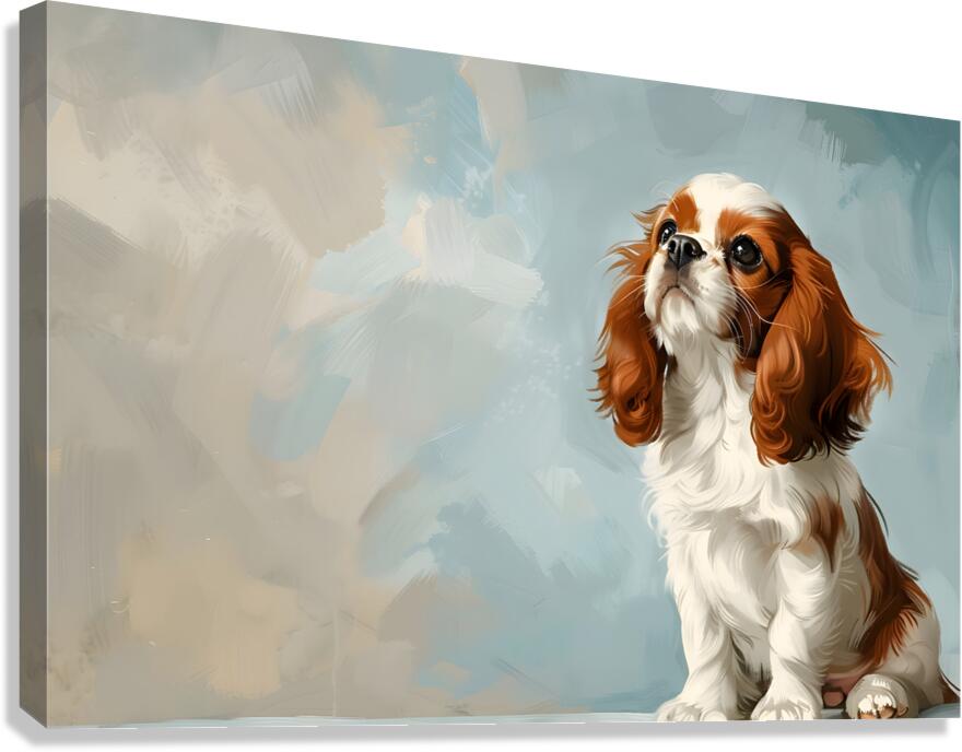 Puppy Paintings by Museblot 7 Canvas Print