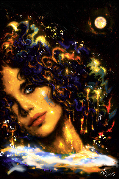 Night Selfie Print