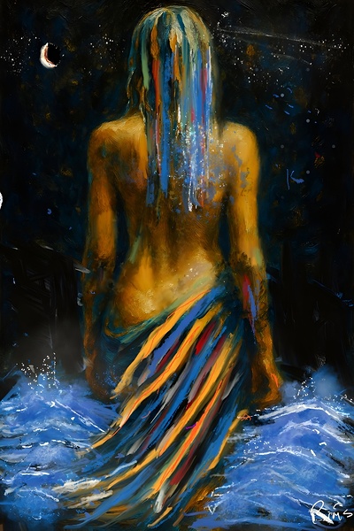 La deesse des eaux Print
