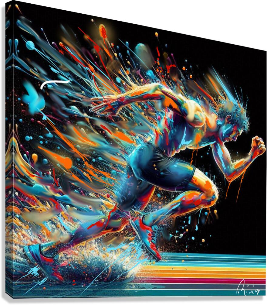 Sprint Canvas Print