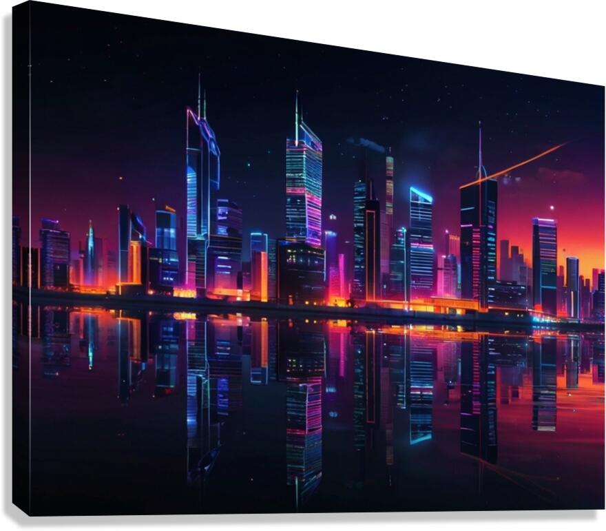 A modern reception room at a company headquarters 7 Canvas Print