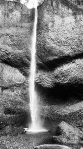 Latourell Falls B & W