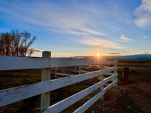 Split Rail Sunset