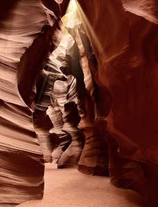 Sunlight in Antelope Canyon
