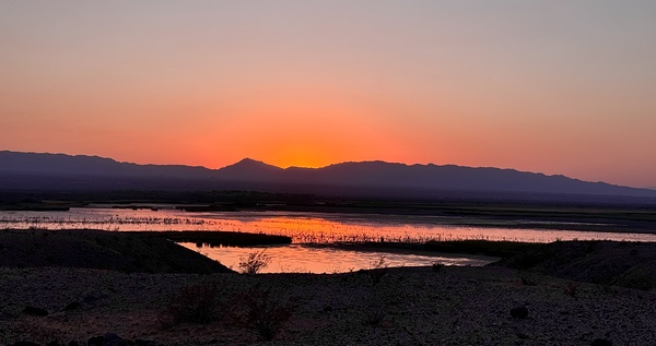 Sunset on the Marsh -2 by Leslie Affeldt Photography