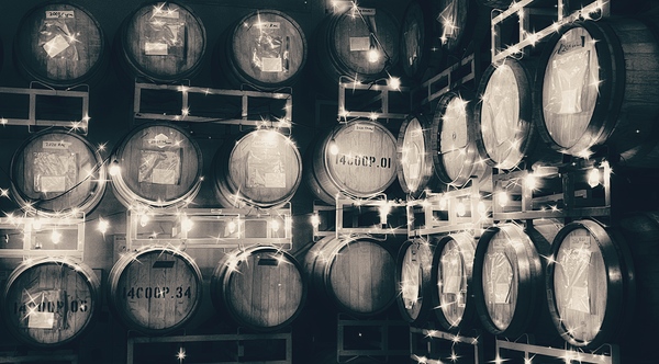 The Barrel Room -sepia