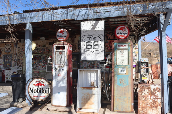 Mobil Oil at Hackberry Route 66 by Leslie Affeldt Photography