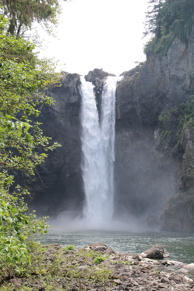 Snoqualmie Falls  from below Print