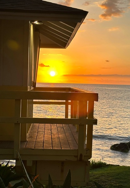 Sunset at the surf shack