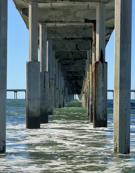 The pier at Ocean Beach San Diego - color by Leslie Affeldt Photography