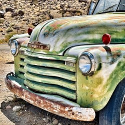 Vintage green truck