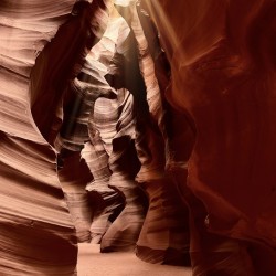 Sunlight in Antelope Canyon