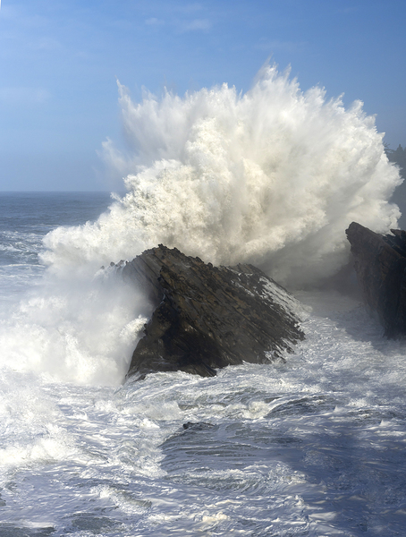 Shore Acres Winter Surf BWS6797 by Bruce W Smith