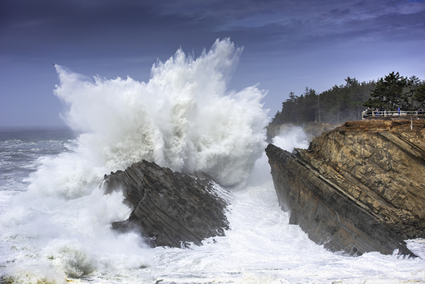 Exploding Wave Oregon Coast BWS 0817 by Bruce W Smith