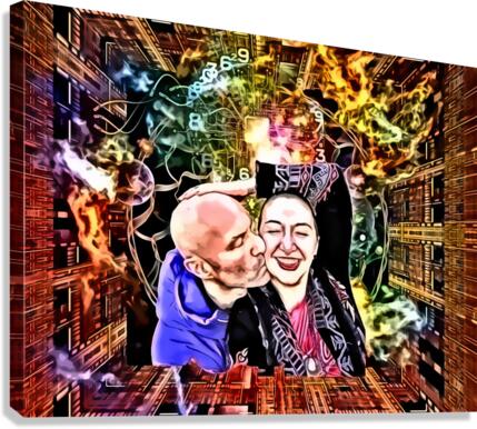Cosmic Circuit Canvas Print