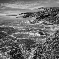 The Angry Sea - Black and White
