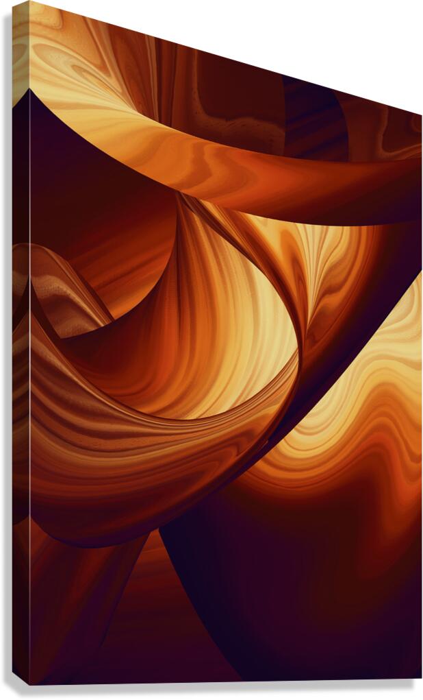 Amber Echoes Canvas Print
