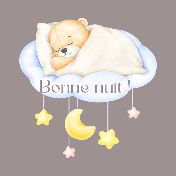 Good night baby bear  1 Print