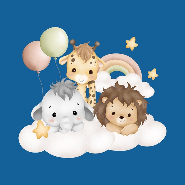 Baby animal In the sky  1 Print