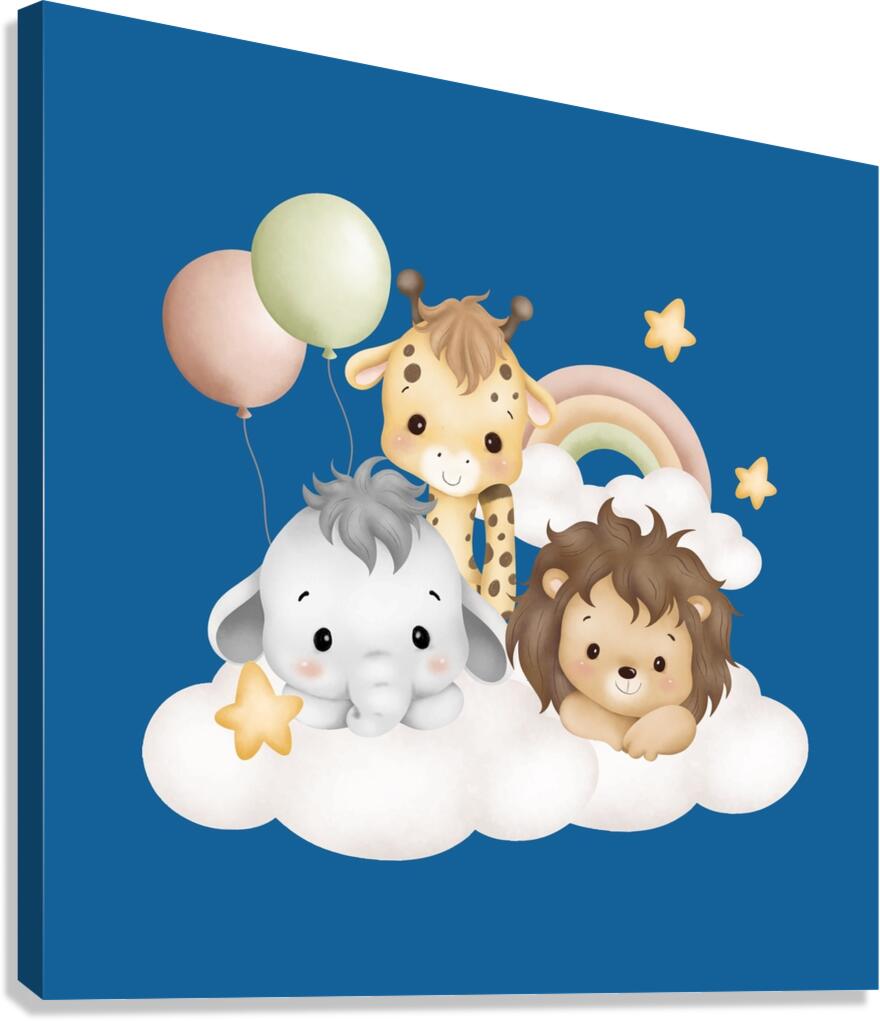 Baby animal In the sky  1 Canvas Print