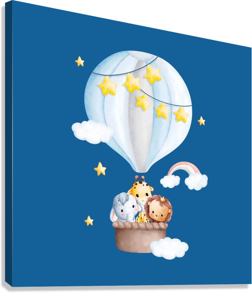 Baby animal In the sky 3 1 Canvas Print