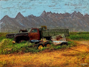 Mountain View with Trucks