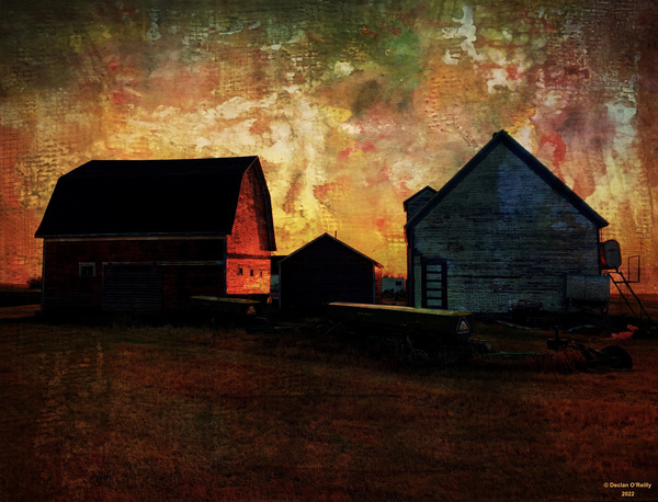 Barn at Dusk   4 by Declan O Reilly