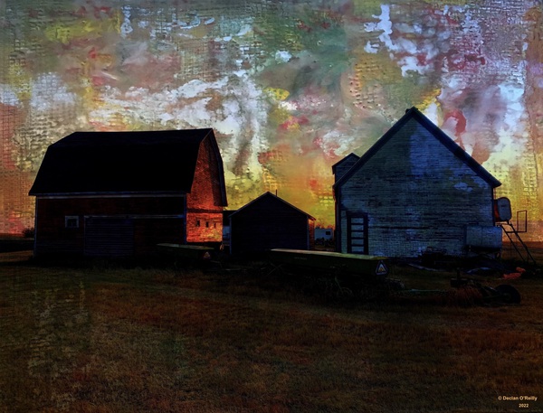 Barn at Dusk-2 Print