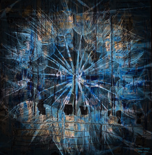 Blue Dandelion Print