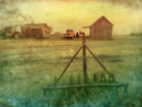 Blurry Red Print